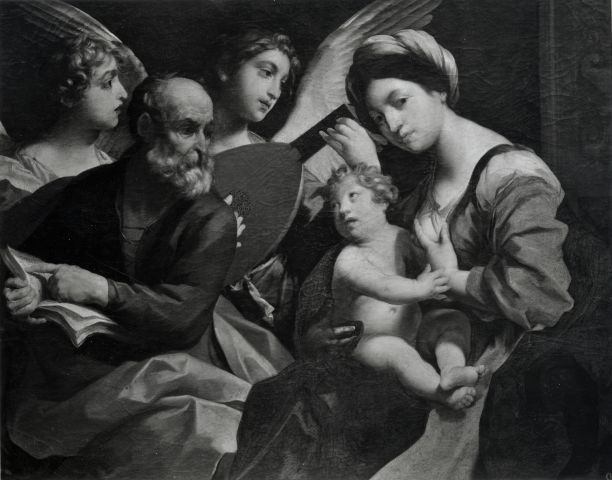 A. Villani e Figli — Gessi Francesco (1588-1649). Sacra Famiglia con Angeli musicanti. Bologna - Pinacoteca — insieme